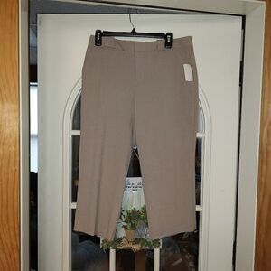 New Daisy Fuentes Beige Cropped Pants Size Women's 6